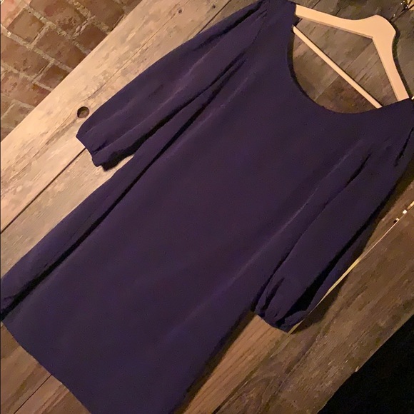 Navy Dress w/ full-zipper back! - Picture 1 of 5